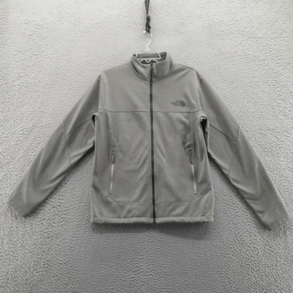 The North Face Mens Windwall Jacket Small Gray Zip Pockets Hiking Active